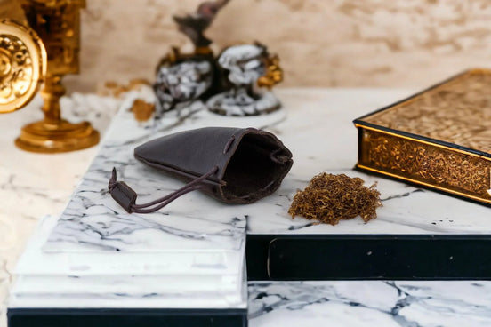 Blague tabac cuir Arthur Shelby – personnalisée à rouler poche - Roaring 20s Paris