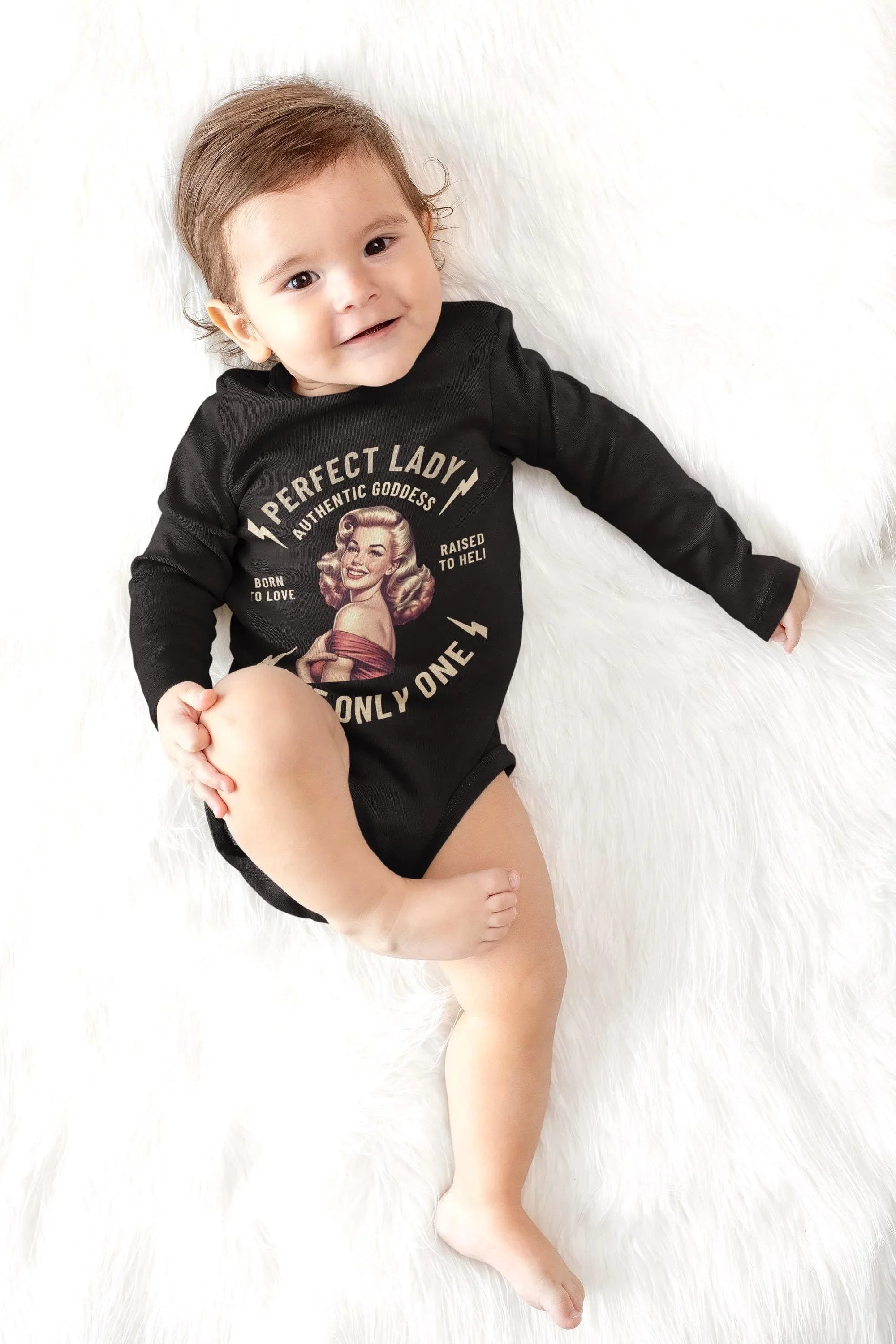 Body bébé à message amour, custom manches longues, vintage - Roaring 20s Paris