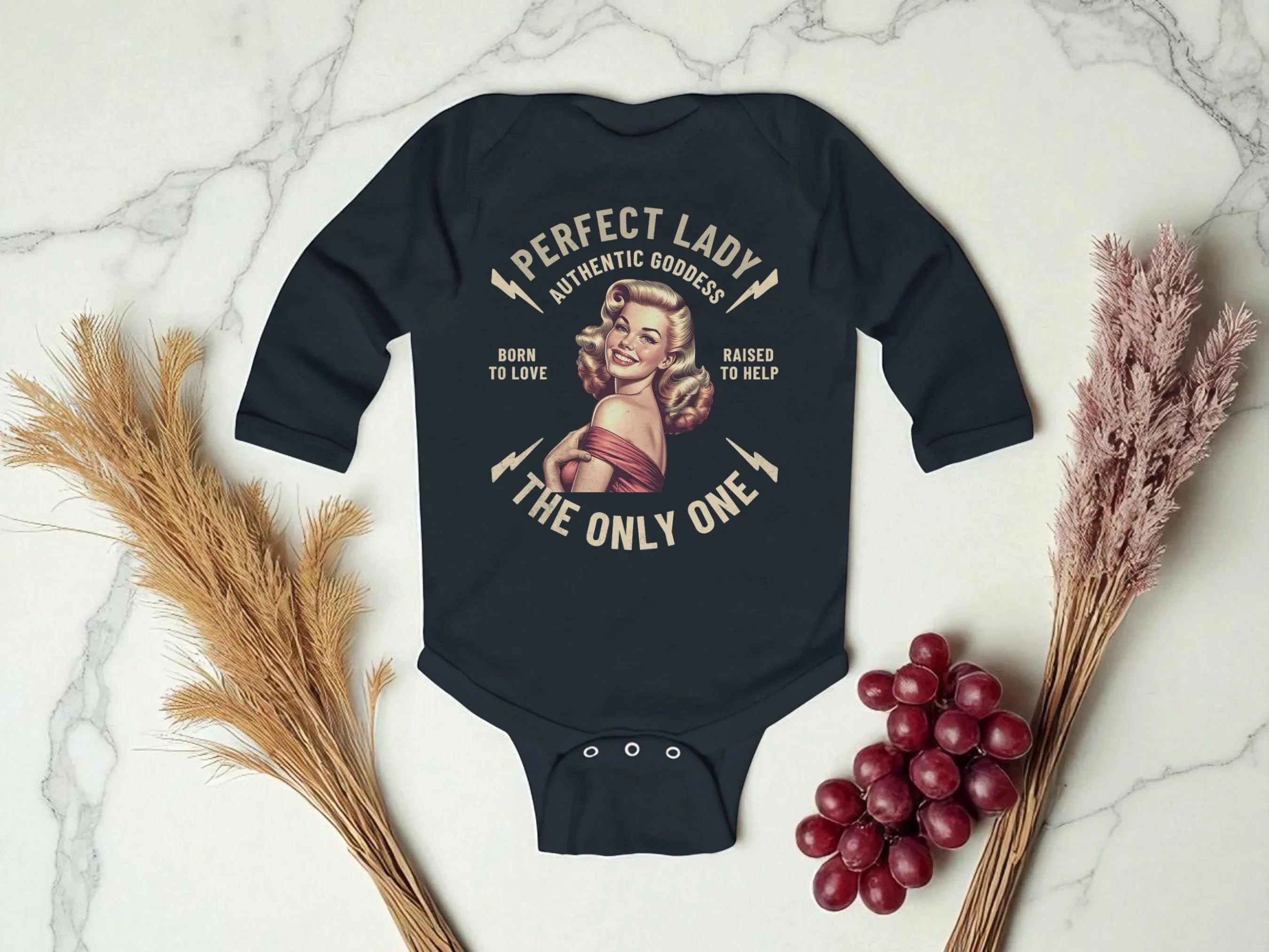 Body bébé à message amour, custom manches longues, vintage - Roaring 20s Paris