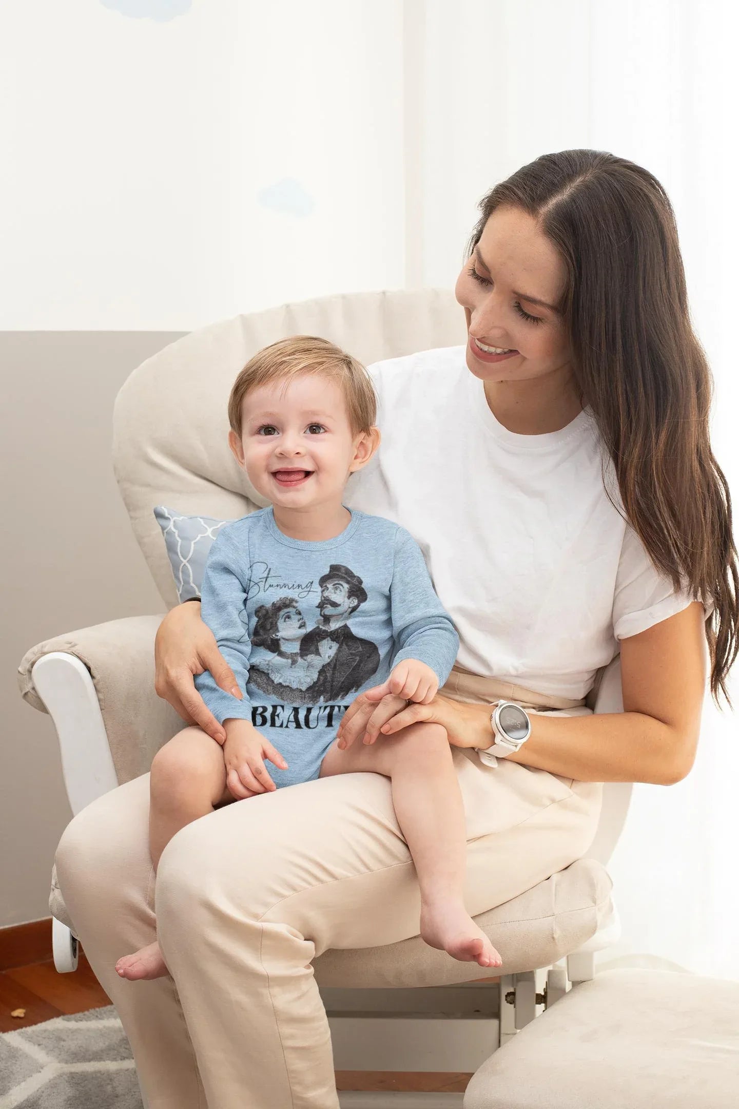 Body bébé à message custom manches longues, body bébé vintage - Roaring 20s Paris