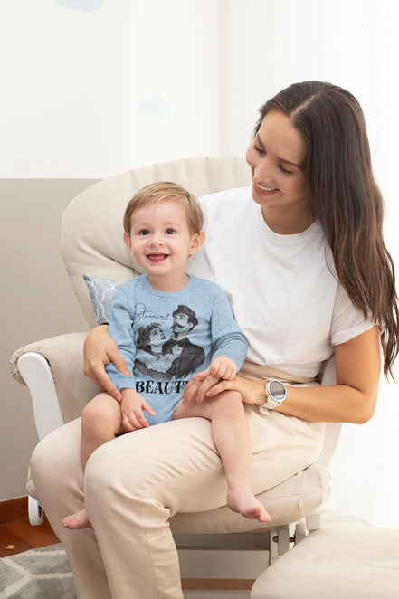 Body bébé à message custom manches longues, body bébé vintage - Roaring 20s Paris