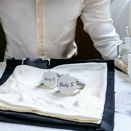 Boutons de manchette personnalisés Shelby – accessoire costume - Roaring 20s Paris