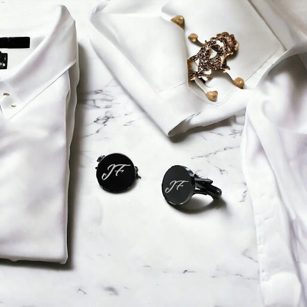 Boutons de manchette personnalisés Shelby – accessoire costume homme - Roaring 20s Paris