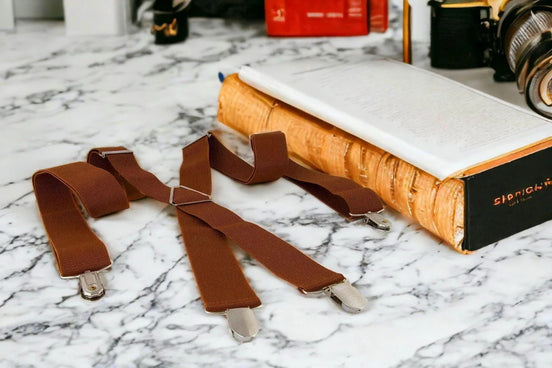 Bretelles Arthur Shelby – élastiques ajustables pour costume mariage - Roaring 20s Paris