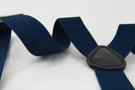 Bretelles Blue Shelby – élastiques ajustables pour costume mariage - Roaring 20s Paris