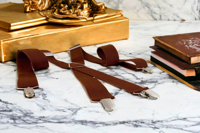 Bretelles John Shelby – élastiques ajustables pour costume mariage - Roaring 20s Paris