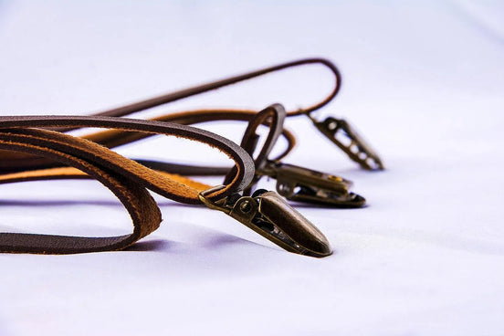 Bretelles cuir B.Gatsby – style vintage pour costume mariage chic - Roaring 20s Paris