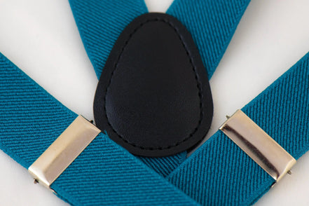 Bretelles et nœud papillon Turquoise Shelby – kit enfant et adulte - Roaring 20s Paris