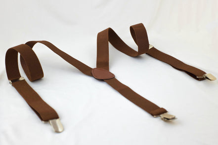 Bretelles marron Shelby – kit mariage rétro chic enfant adulte - Roaring 20s Paris