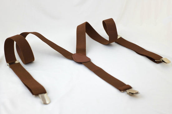 Bretelles marron Shelby – kit mariage rétro chic enfant adulte - Roaring 20s Paris