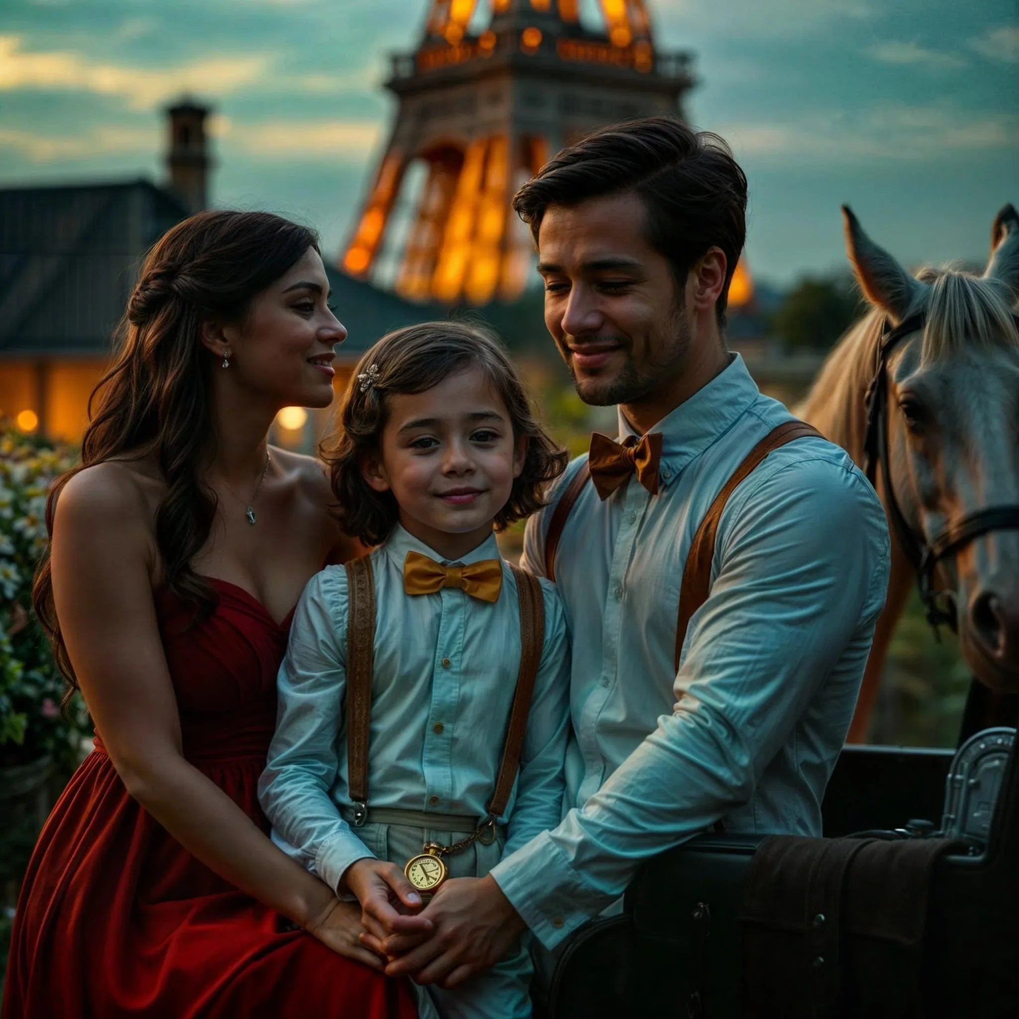 Bretelles marron Shelby – kit mariage rétro chic enfant adulte - Roaring 20s Paris