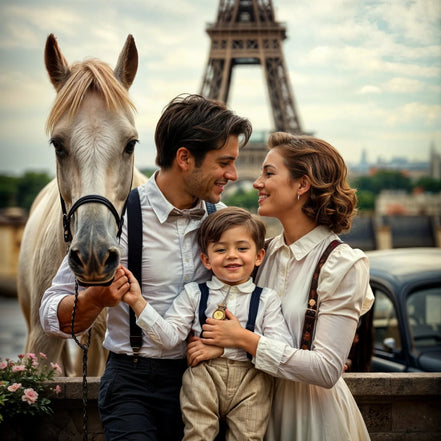 Bretelles personnalisée kit - bretelle ajustable pince vert C, costume - Roaring 20s Paris