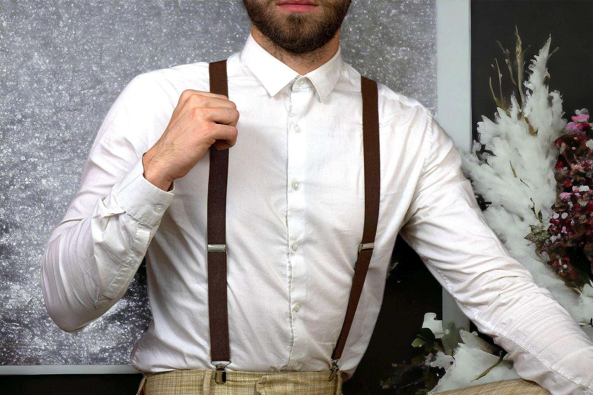 Bretelles Brown Shelby – accessoire rétro chic pour mariage bohème k1qbj8-tb.myshopify.com Bretelles accordéon à bouton, Bretelles avec motif à pois, Bretelles costume de mariage, Bretelles crochet ajustable, Bretelles fines pour robe idée, bretelles homme large bûcheron, bretelles personnalisée cadeau, Bretelles pour chemise pince, mariage boheme chic costume, objet personnalisé offrir idée, tenue mariage garcon honneur, tenue mariage homme civil, tenue témoin mariage costume