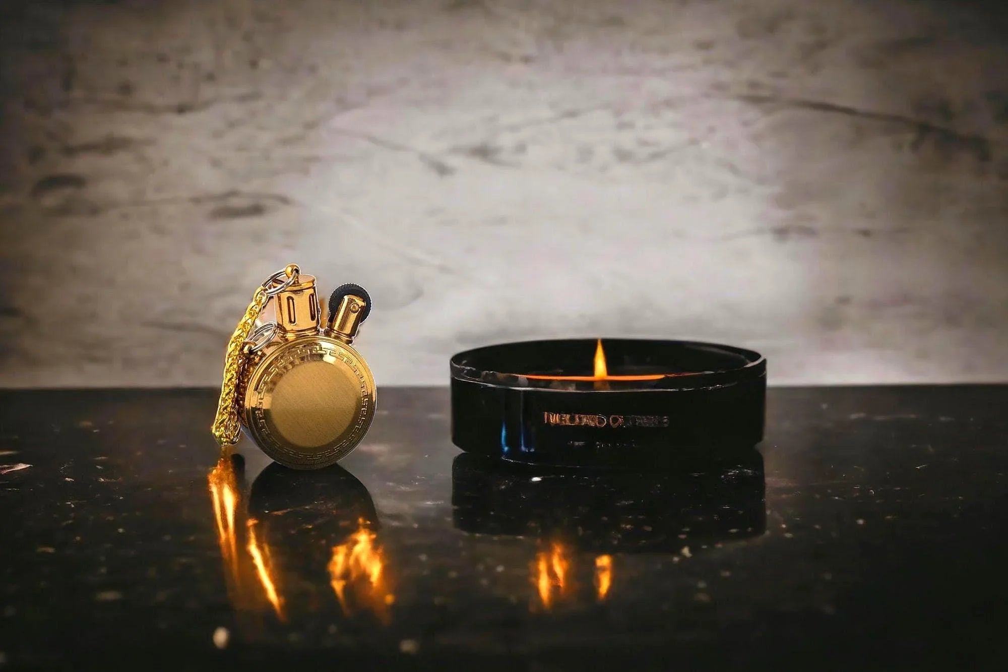 Briquet Zippo personnalisé John Shelby en acier or – style ancien chic - Roaring 20s Paris