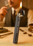 Briquet cigarette personnalisé GE acier noir – style élégant de poche - Roaring 20s Paris