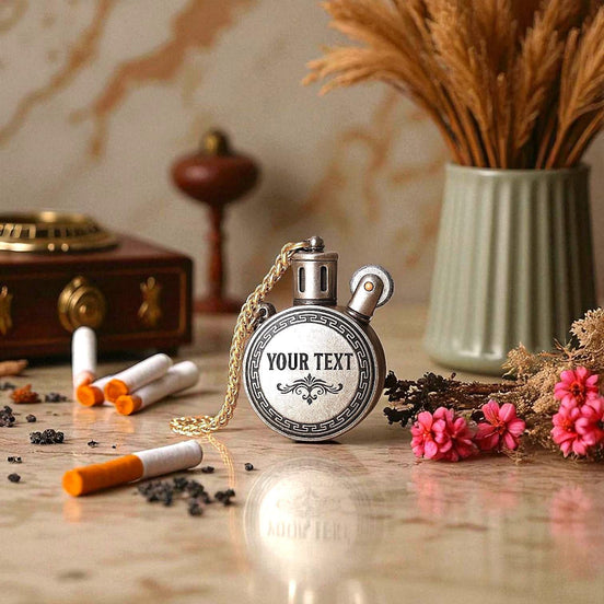 Briquet personnalisé CA en acier argent – style Zippo élégant de poche - Roaring 20s Paris