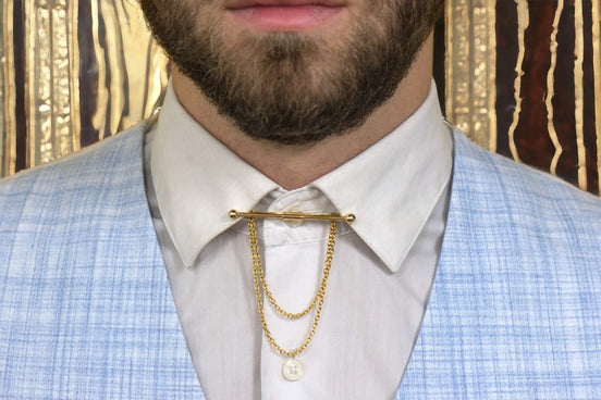 Broche épingle costume col femme or A – style Peaky Blinders raffiné - Roaring 20s Paris