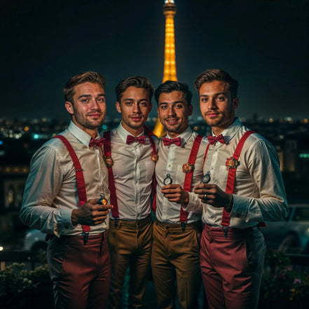 Broche épingle mariage acier or N – accessoire bohème chic élégant - Roaring 20s Paris