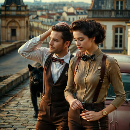 Broche épingle vêtement Everdeen en acier – accessoire chic vintage - Roaring 20s Paris