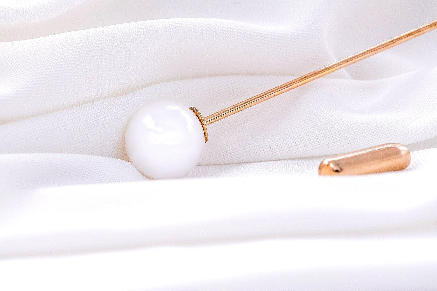 Broche épingle vêtement perle Perséphone – accessoire élégant - Roaring 20s Paris