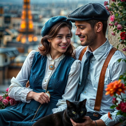 Casquette gavroche personnalisée Crawley – accessoire homme femme - Roaring 20s Paris