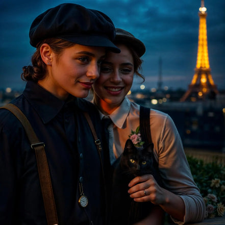 Casquette gavroche personnalisée Crawley – accessoire homme femme - Roaring 20s Paris