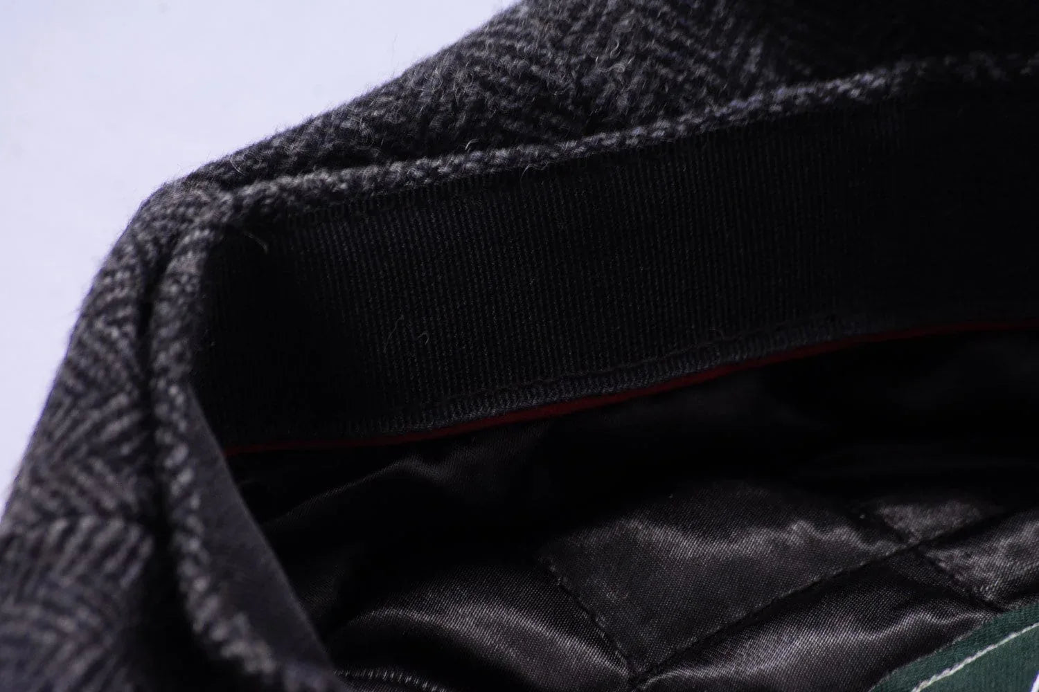 Casquette gavroche personnalisée J.Shelby – laine grise élégante - Roaring 20s Paris