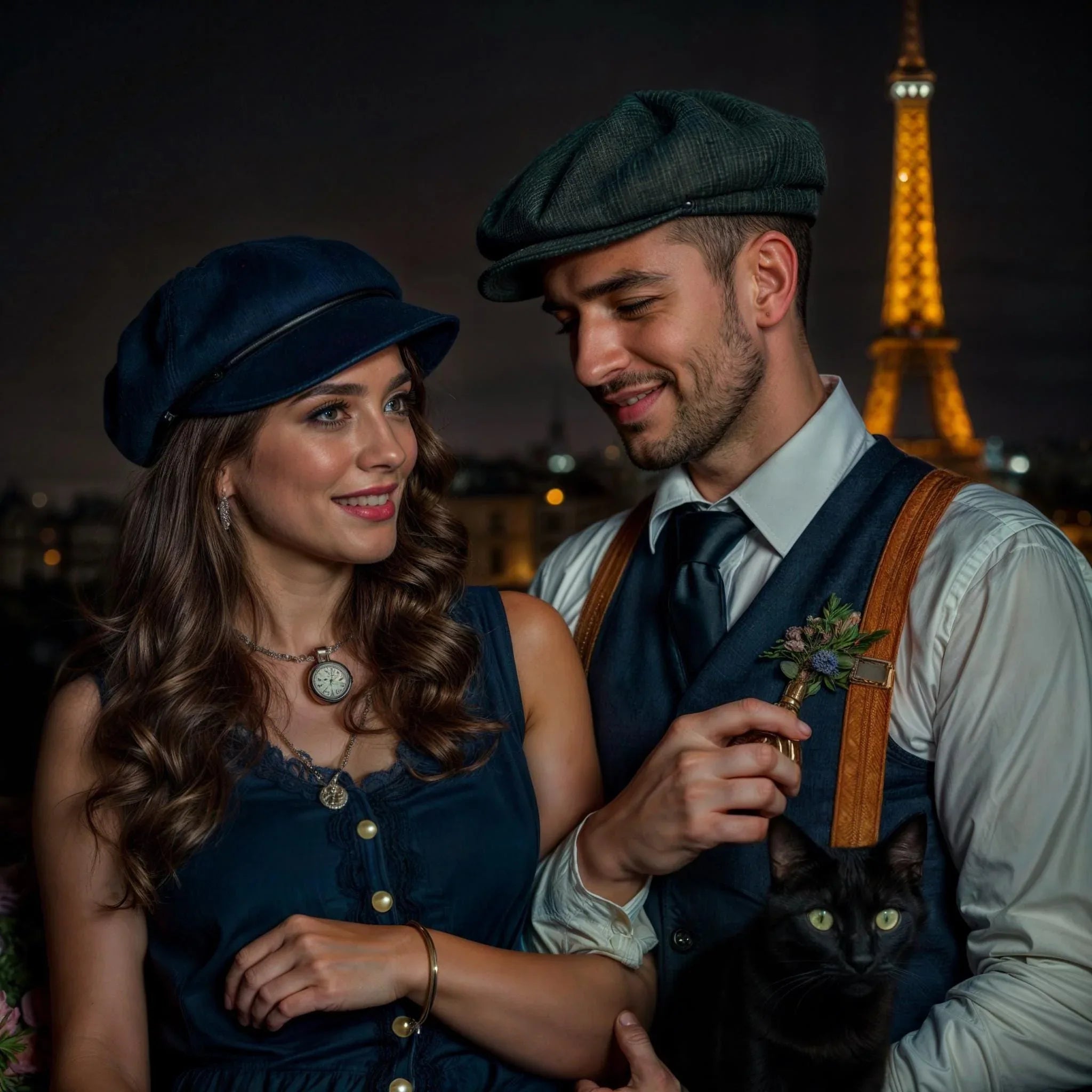 Casquette gavroche personnalisée Tom Branson – accessoire homme femme - Roaring 20s Paris