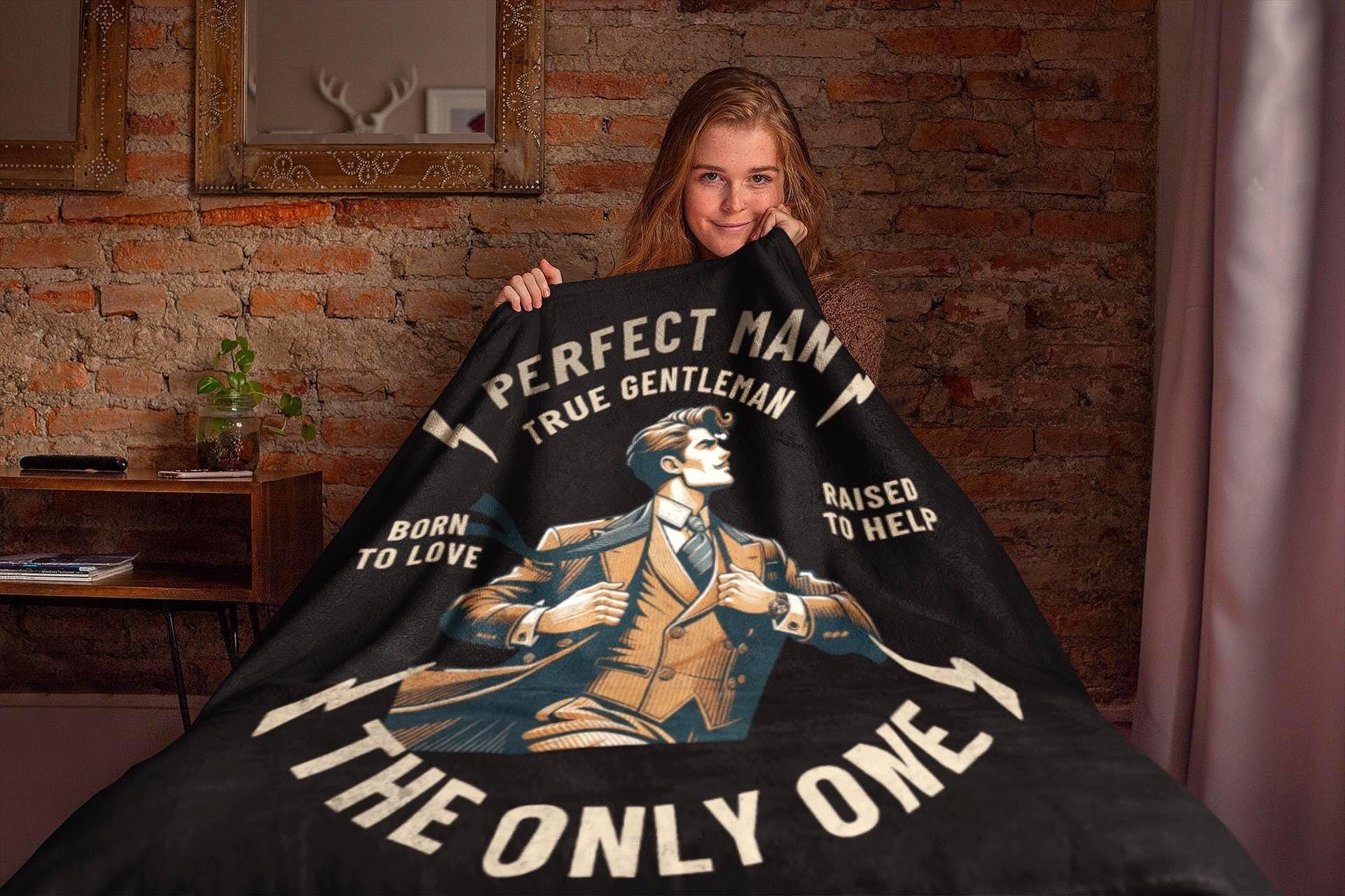 Couverture bébé polaire gentleman, plaid salon canapé ancien broadway - Roaring 20s Paris