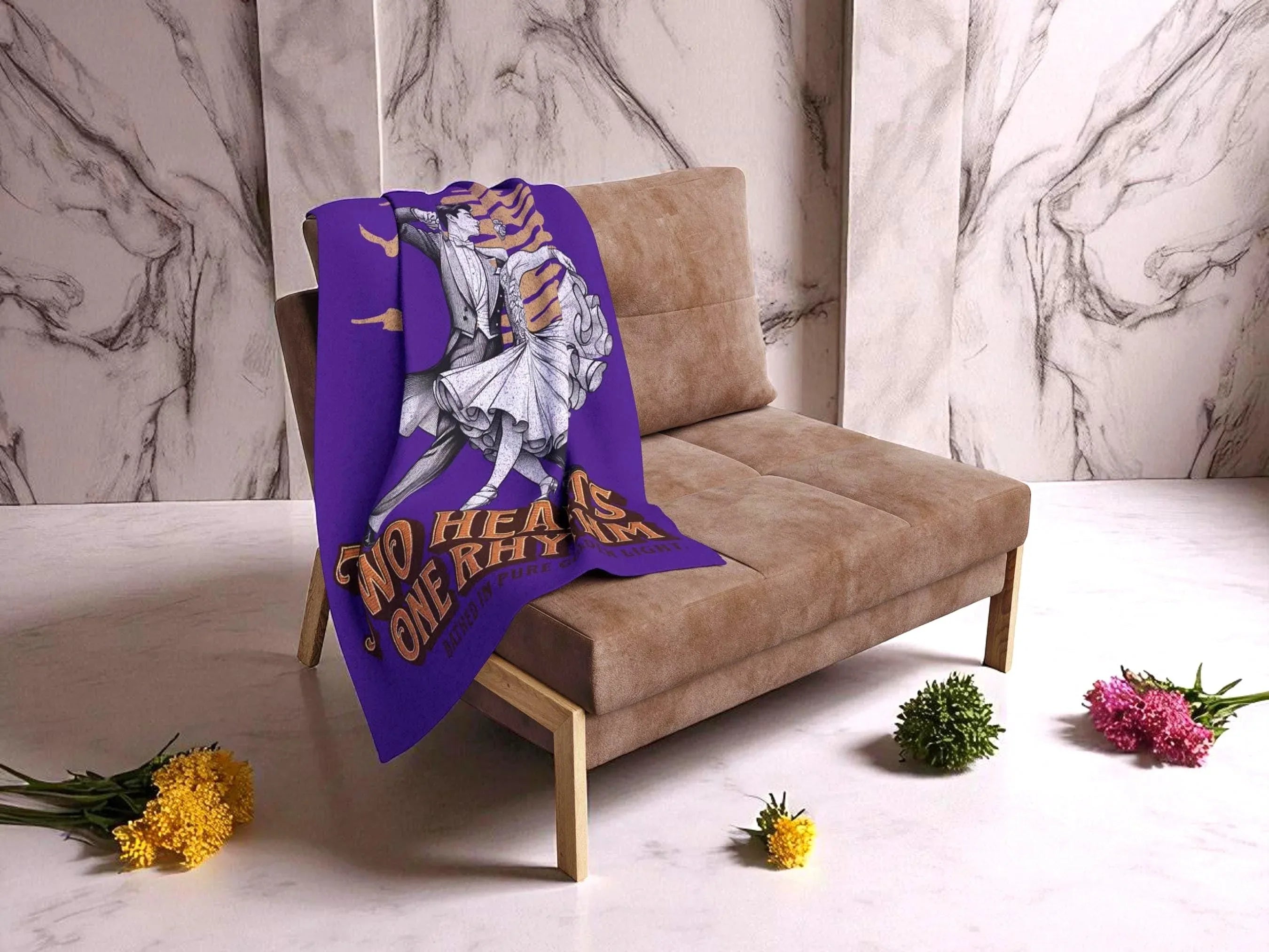 Couverture polaire chaude vintage romantique, plaid salon Broadway - Roaring 20s Paris