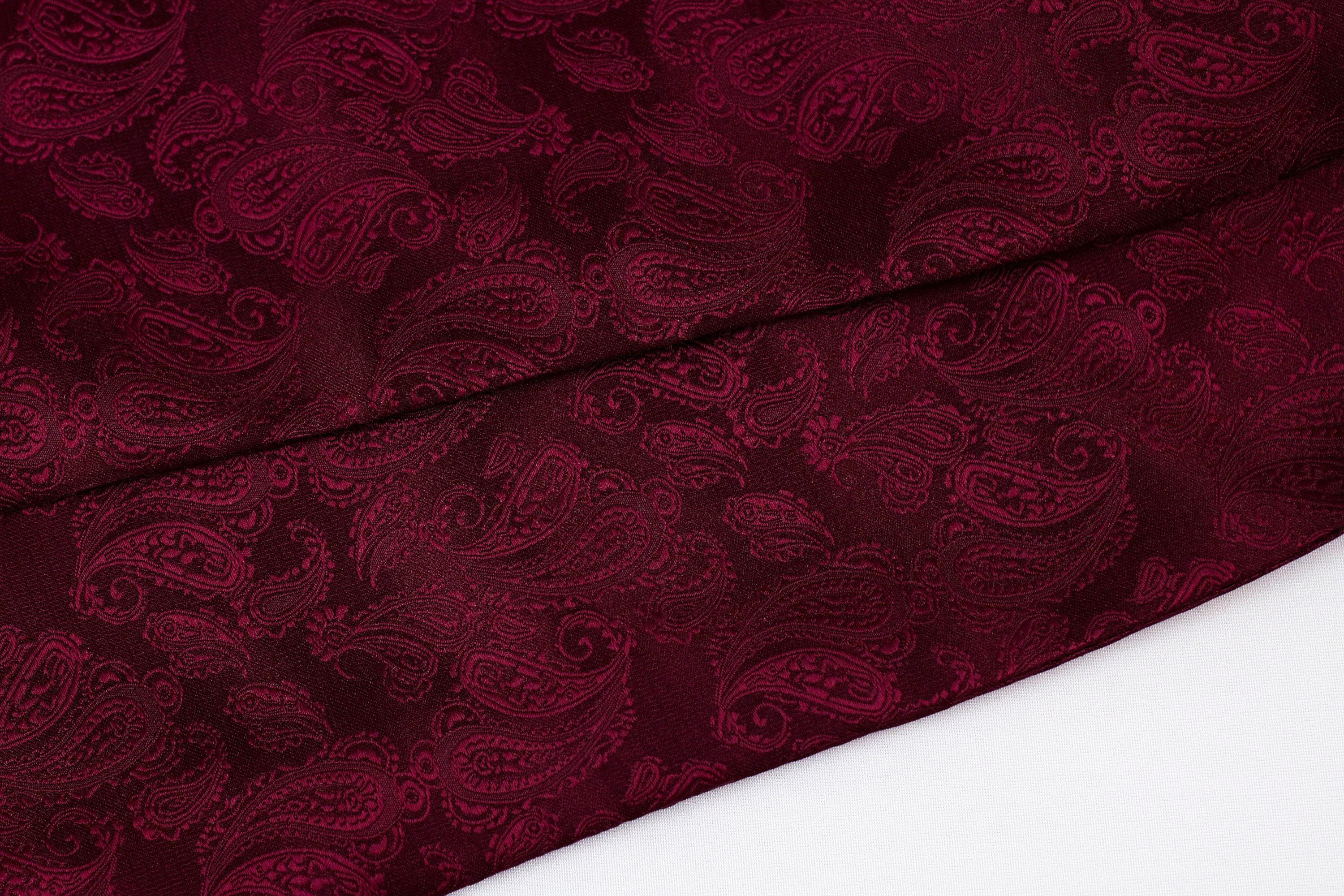 Cravate Ascot soie rouge Hart élégante – lavallière homme notaire - Roaring 20s Paris