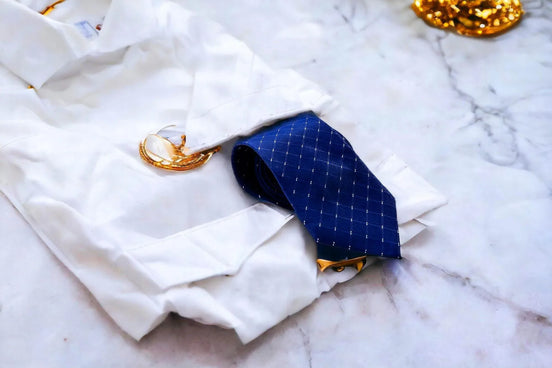 Cravate à motif, cravate de notaire homme, cravate costume en soie V - Roaring 20s Paris