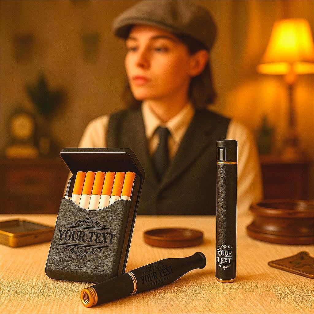 Ensemble fumeur personnalisé C – étui cigarette et briquet zippo vintage - Roaring 20s Paris