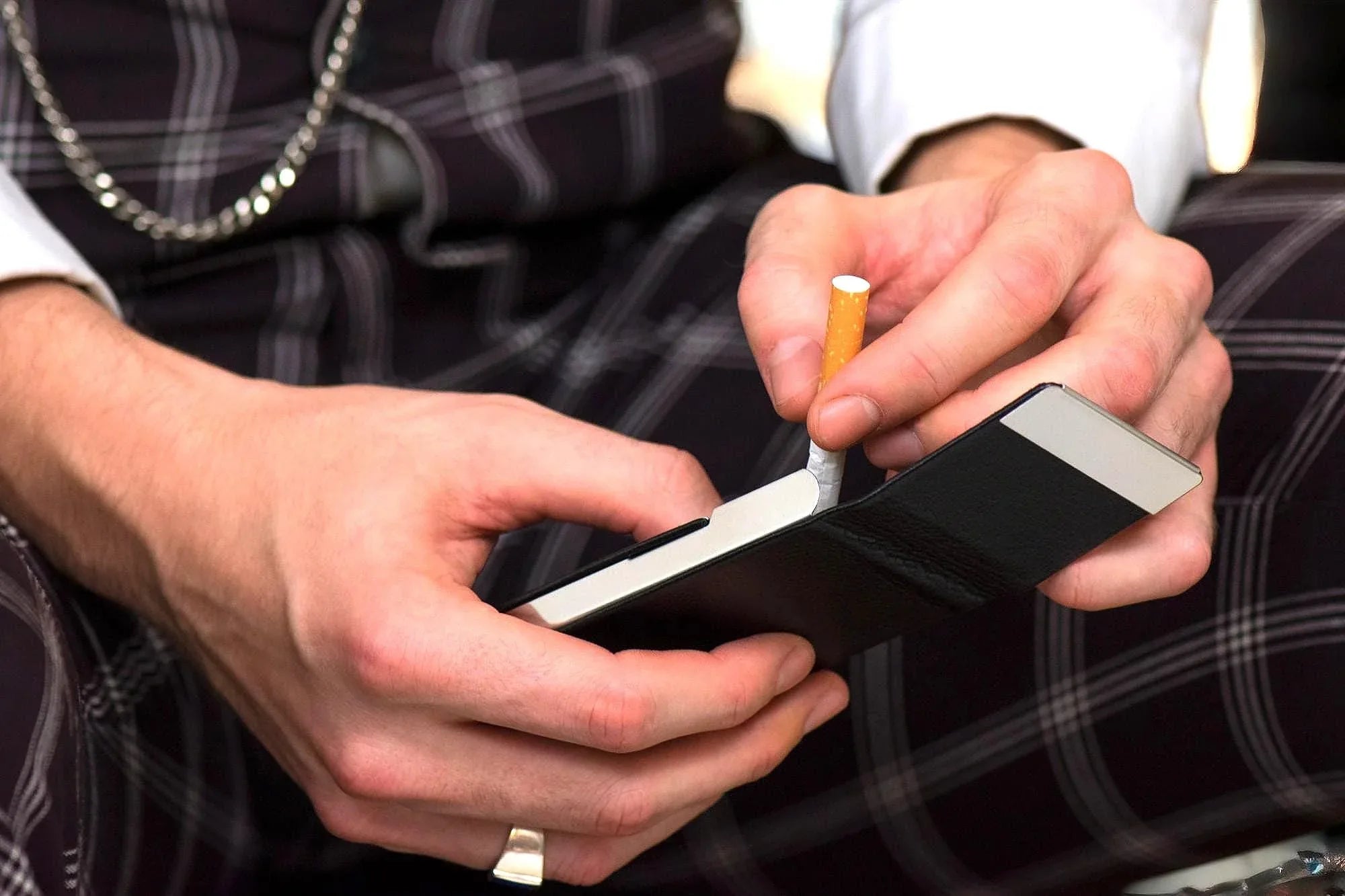 Ensemble fumeur personnalisé C – étui cigarette et briquet zippo vintage - Roaring 20s Paris
