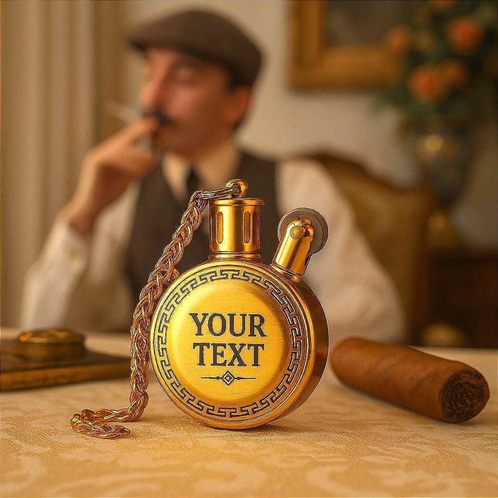 Ensemble fumeur personnalisé D – briquet, porte et étui cigarette chic - Roaring 20s Paris