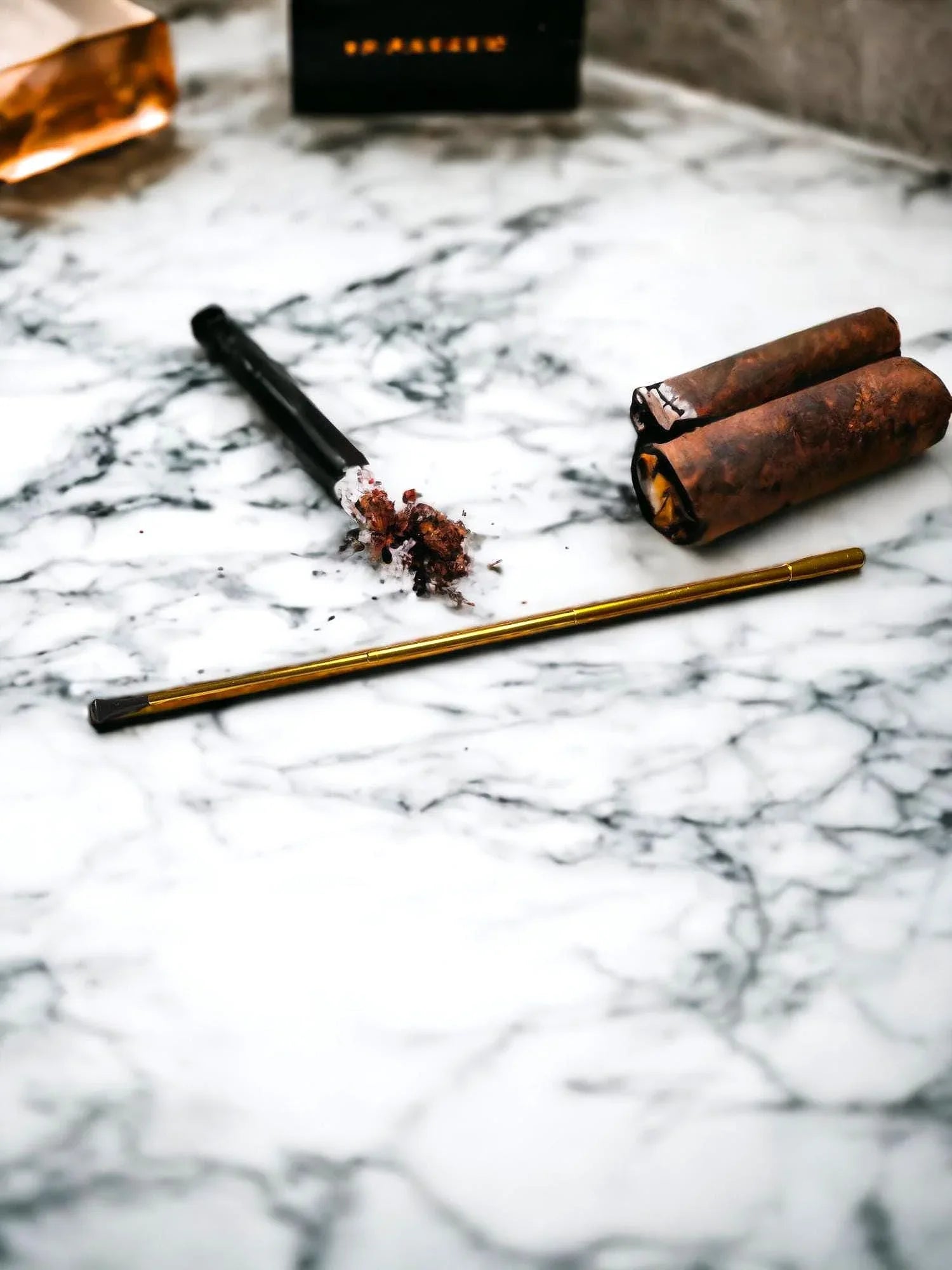 Ensemble fumeur personnalisé D – briquet, porte et étui cigarette chic - Roaring 20s Paris