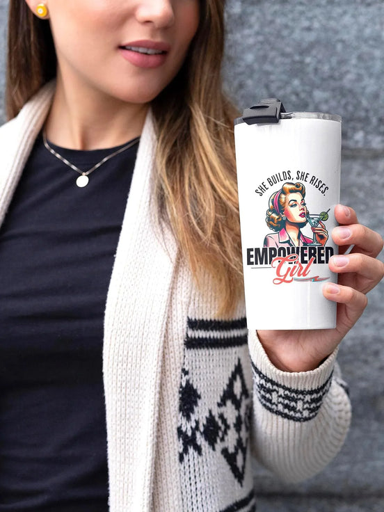 Gobelet inox custom féminisme - gobelet léger secouable girl power - Roaring 20s Paris