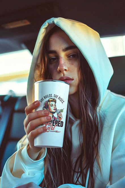 Gobelet inox custom féminisme - gobelet léger secouable girl power - Roaring 20s Paris