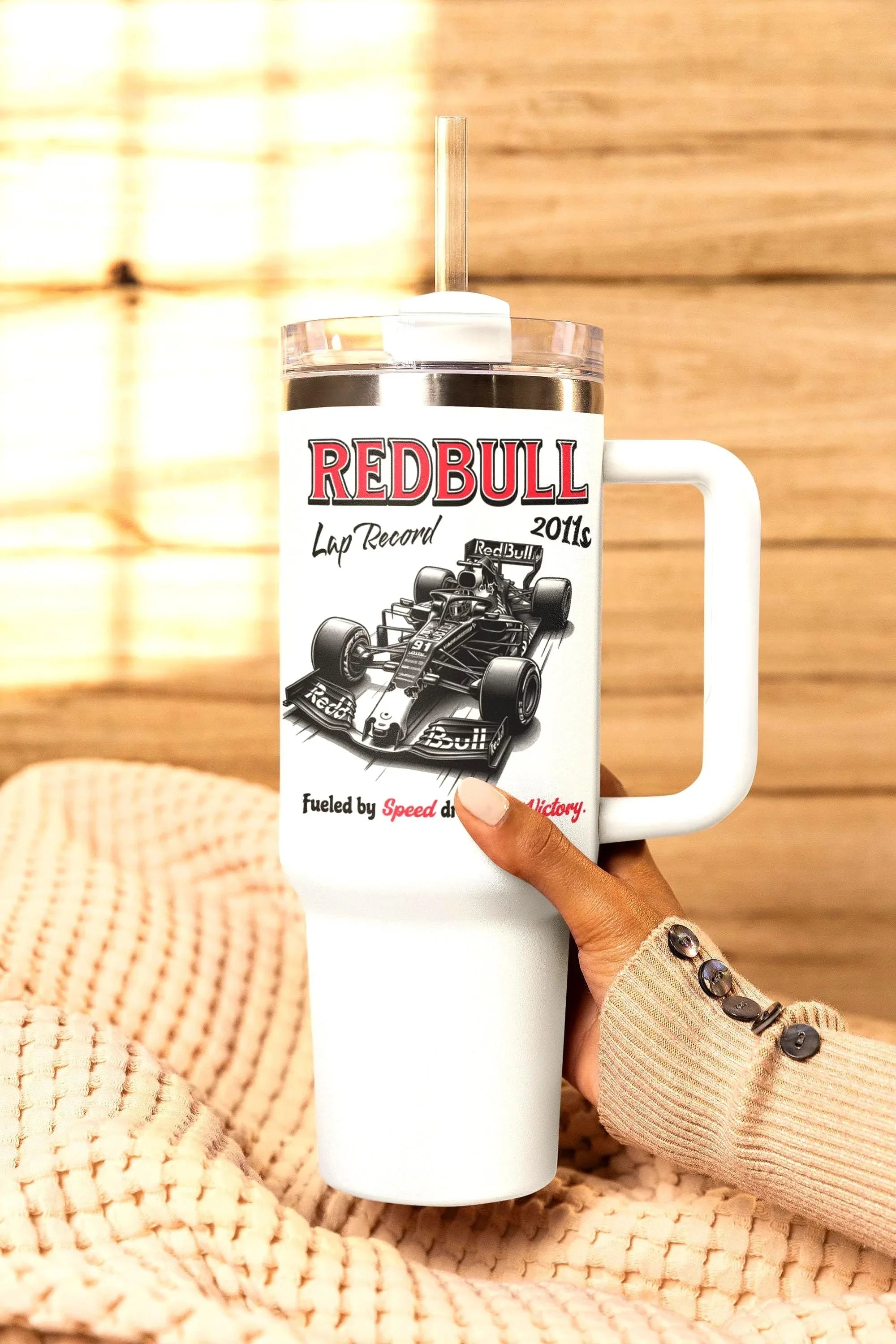 Gobelet léger secouable Redbull F1 - tumbler vintage 40 oz inox - Roaring 20s Paris