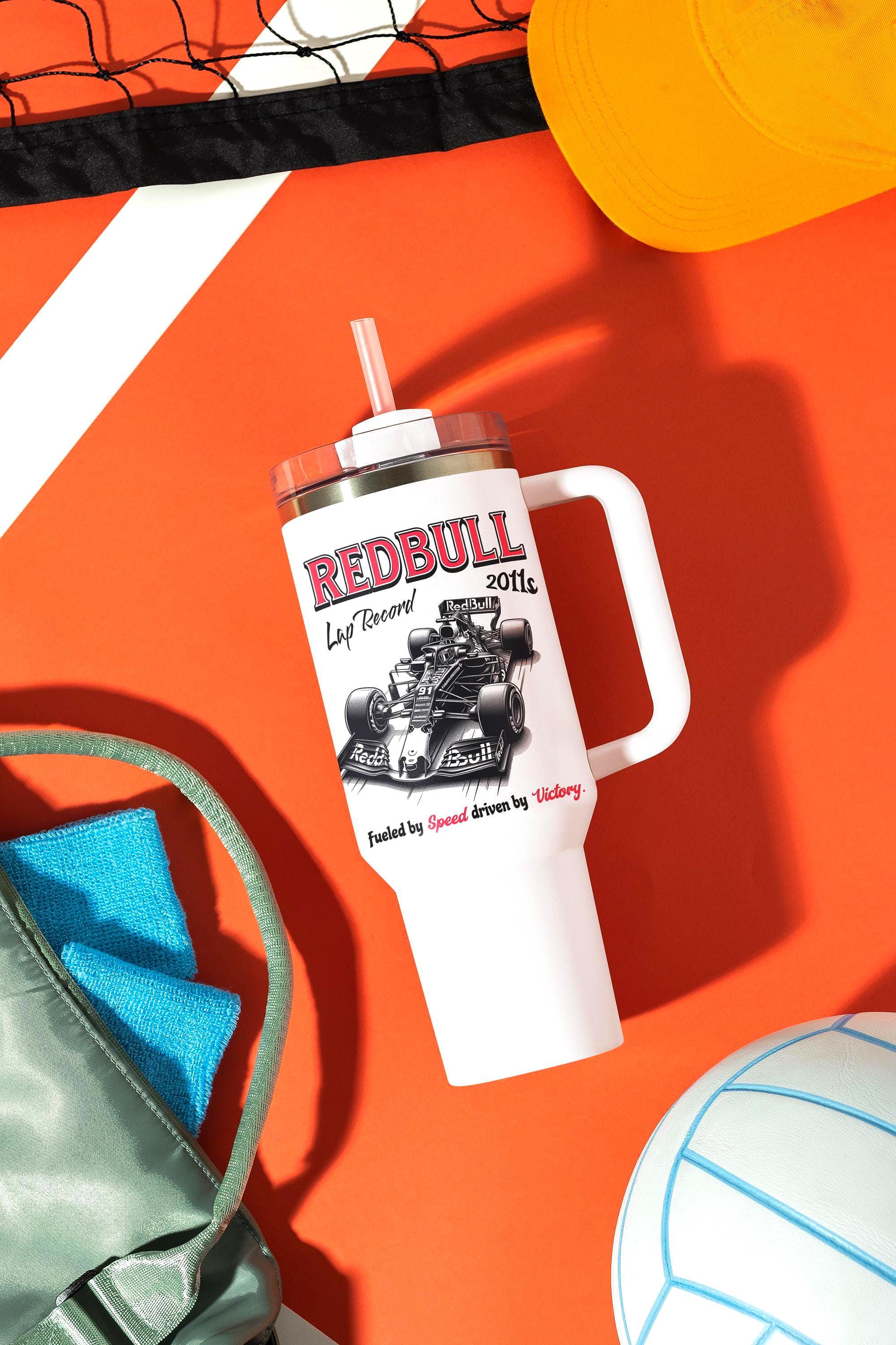 Gobelet léger secouable Redbull F1 - tumbler vintage 40 oz inox - Roaring 20s Paris