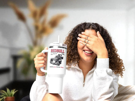 Gobelet léger secouable Redbull F1 - tumbler vintage 40 oz inox - Roaring 20s Paris