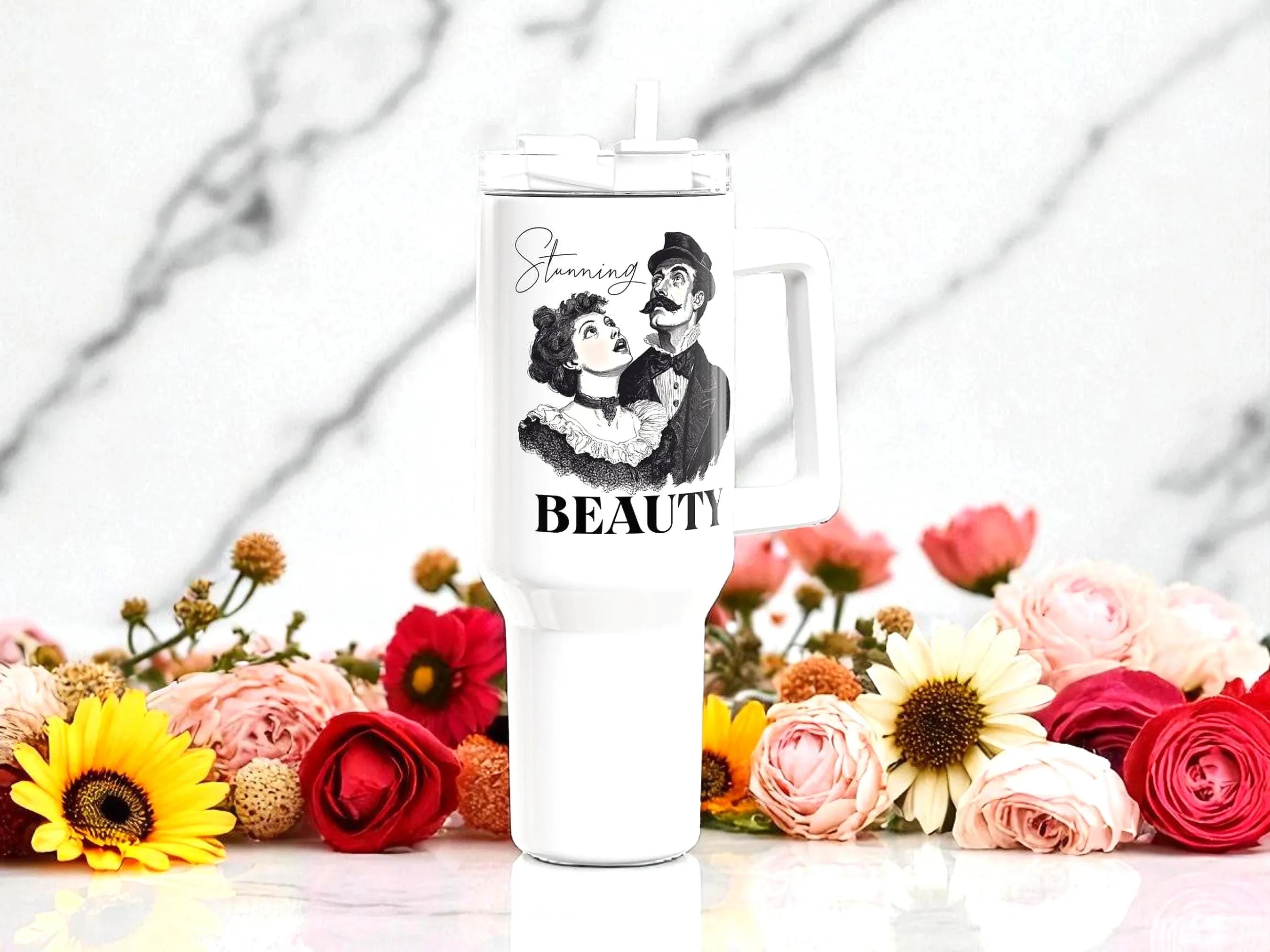 Gobelet tumbler café voyage beauté - mug 40 oz inox vintage 1920 - Roaring 20s Paris