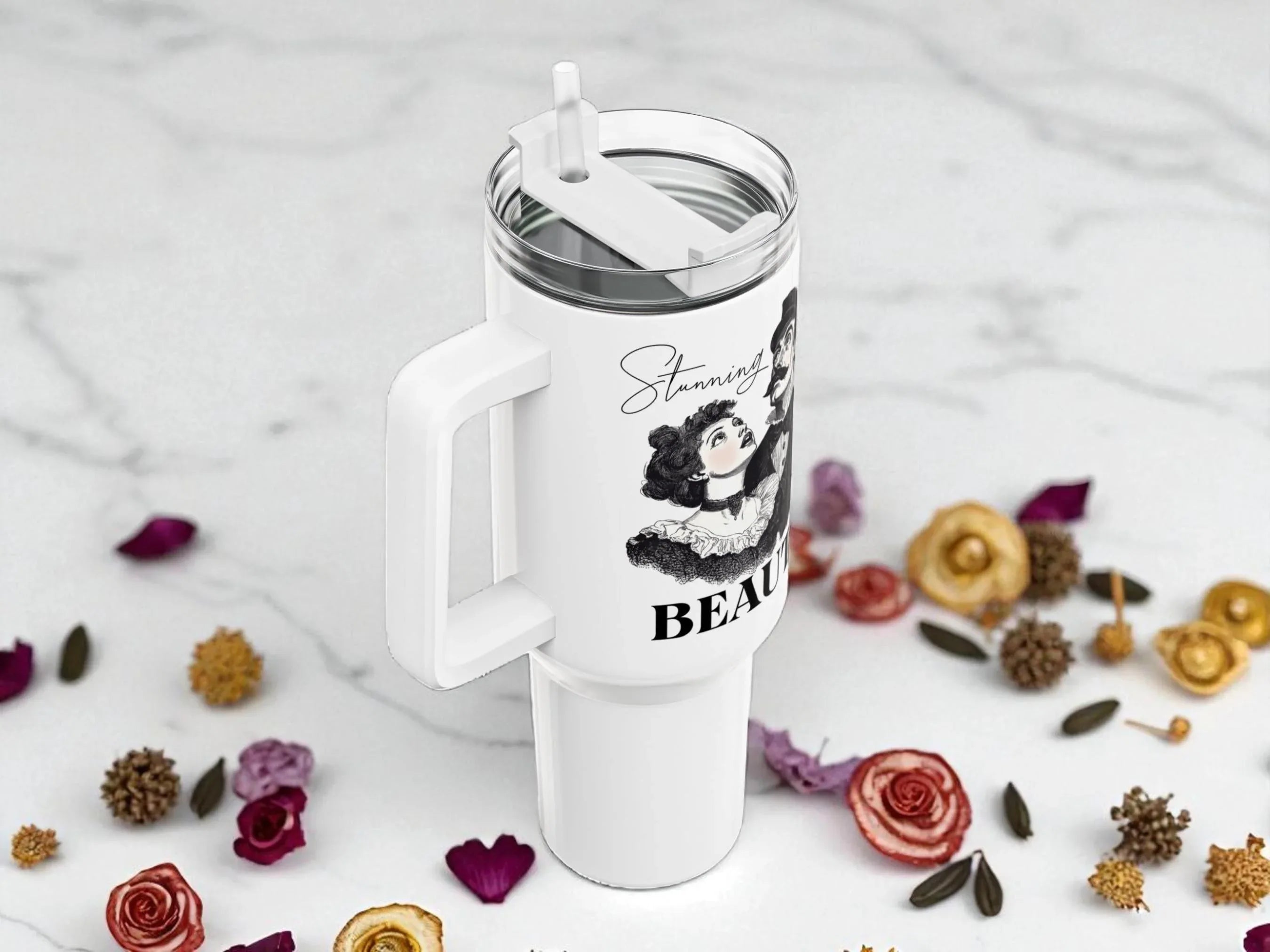 Gobelet tumbler café voyage beauté - mug 40 oz inox vintage 1920 - Roaring 20s Paris