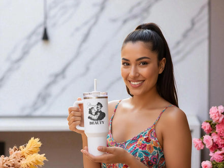 Gobelet tumbler café voyage beauté - mug 40 oz inox vintage 1920 - Roaring 20s Paris