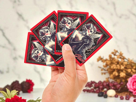 Jeu de poker femme glamour imprimé mode 1920, jeu de cartes cadeau - Roaring 20s Paris