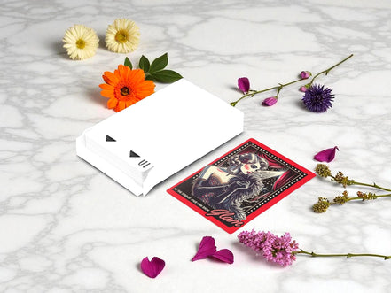 Jeu de poker femme glamour imprimé mode 1920, jeu de cartes cadeau - Roaring 20s Paris