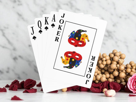 Jeu de poker femme glamour imprimé mode 1920, jeu de cartes cadeau - Roaring 20s Paris