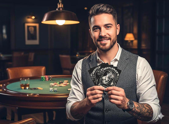 Jeu de poker gentleman boxe imprimé mode 1920, jeu de cartes cadeau - Roaring 20s Paris