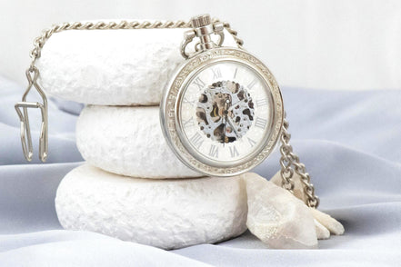 Montre Gousset personnalisée - montre de poche acier argent Pollock - Roaring 20s Paris