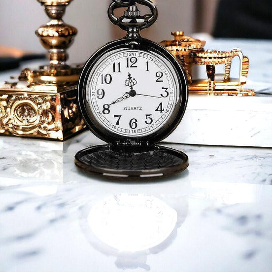 Montre Gousset personnalisée - montre de poche à pile acier or Shelby - Roaring 20s Paris